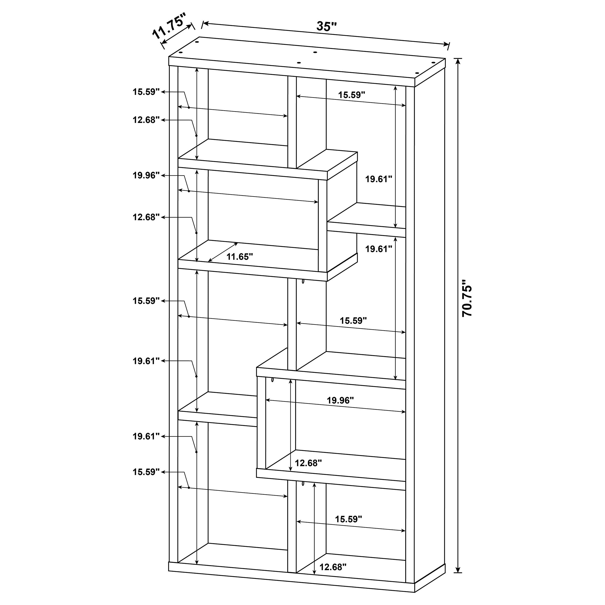 Theo Bookshelf - Romeo & Juliet Furniture (Warren,MI)
