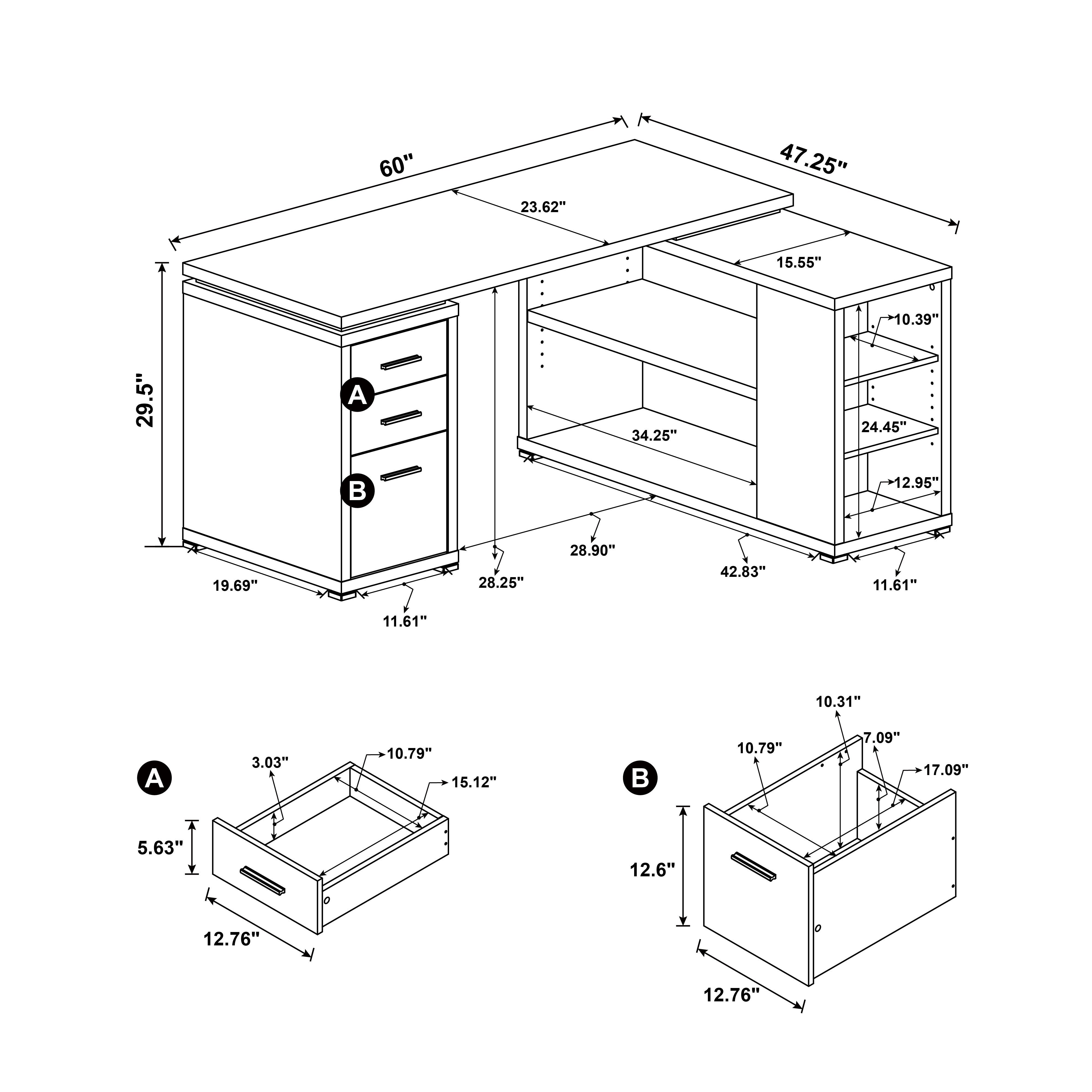 Yvette Computer Desk