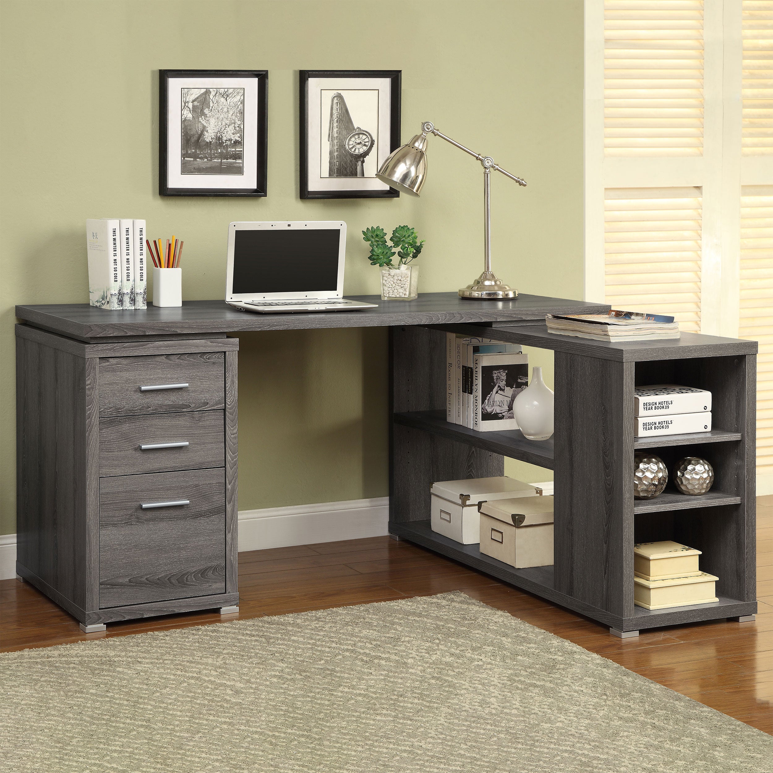 Yvette Computer Desk - Romeo & Juliet Furniture (Warren,MI)