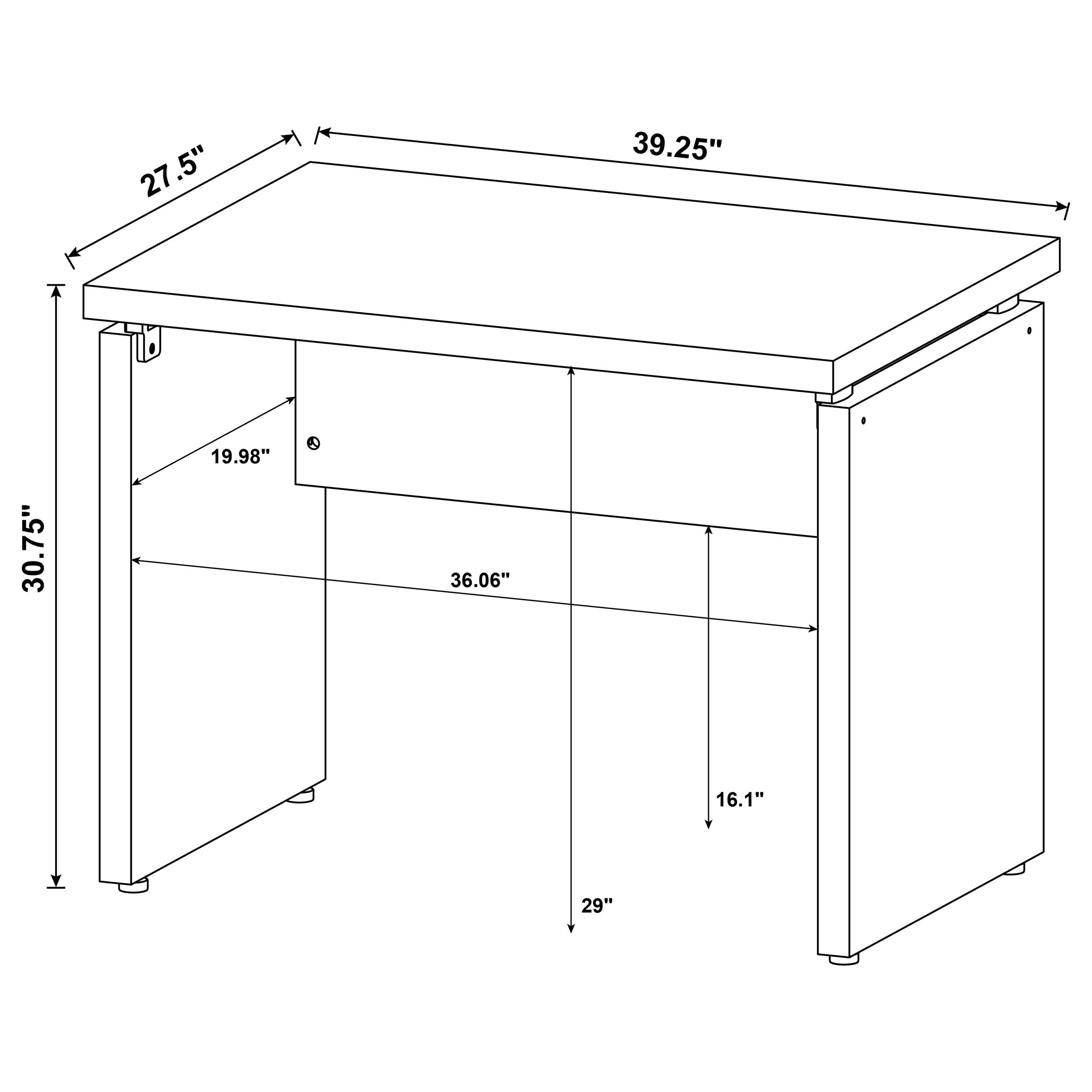 Skylar Writing Desk - Romeo & Juliet Furniture (Warren,MI)