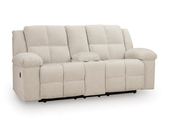 Orlen Reclining Loveseat with Console - Romeo & Juliet Furniture (Warren,MI)