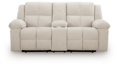 Orlen Reclining Loveseat with Console - Romeo & Juliet Furniture (Warren,MI)