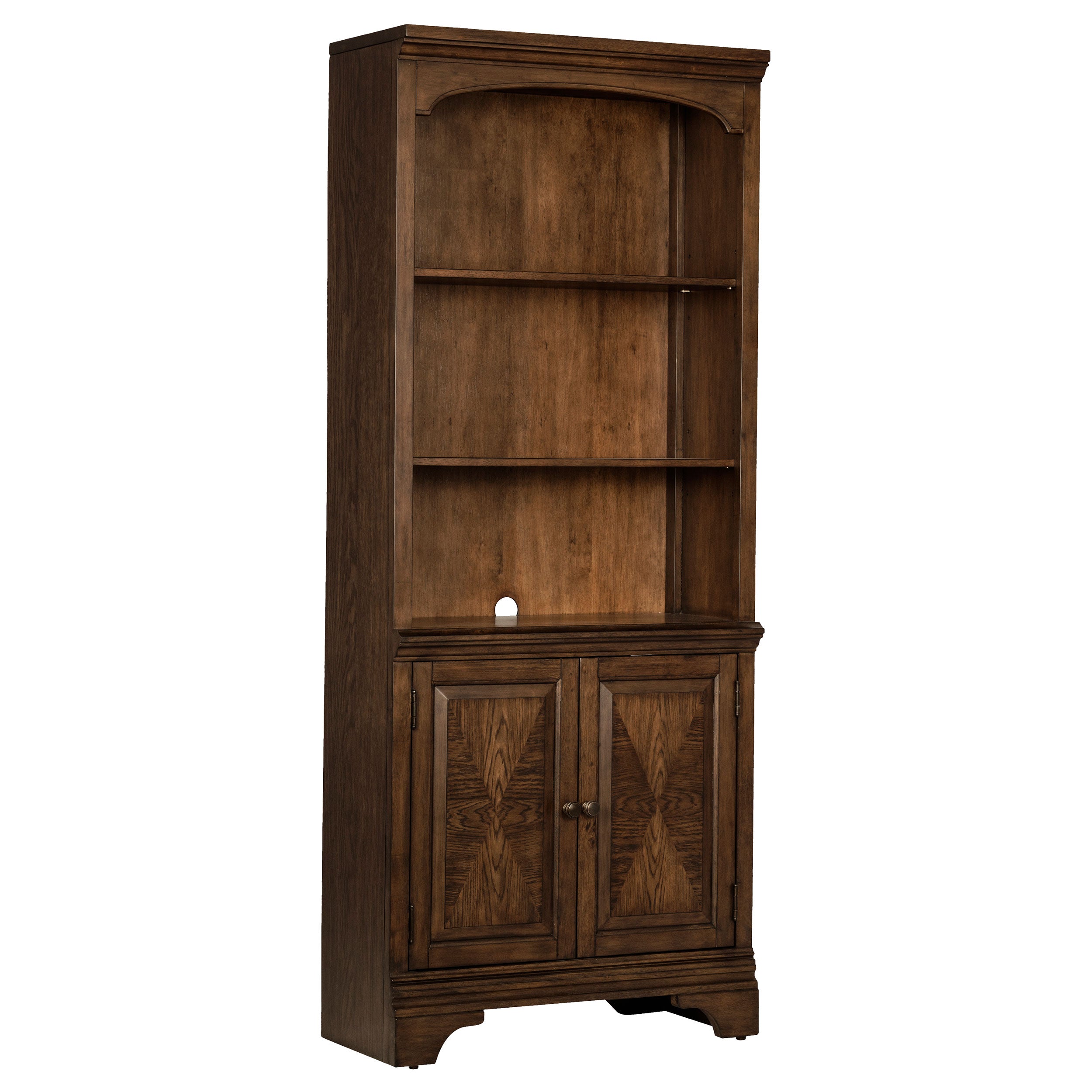 Hartshill Bookcase with Cabinet - Romeo & Juliet Furniture (Warren,MI)