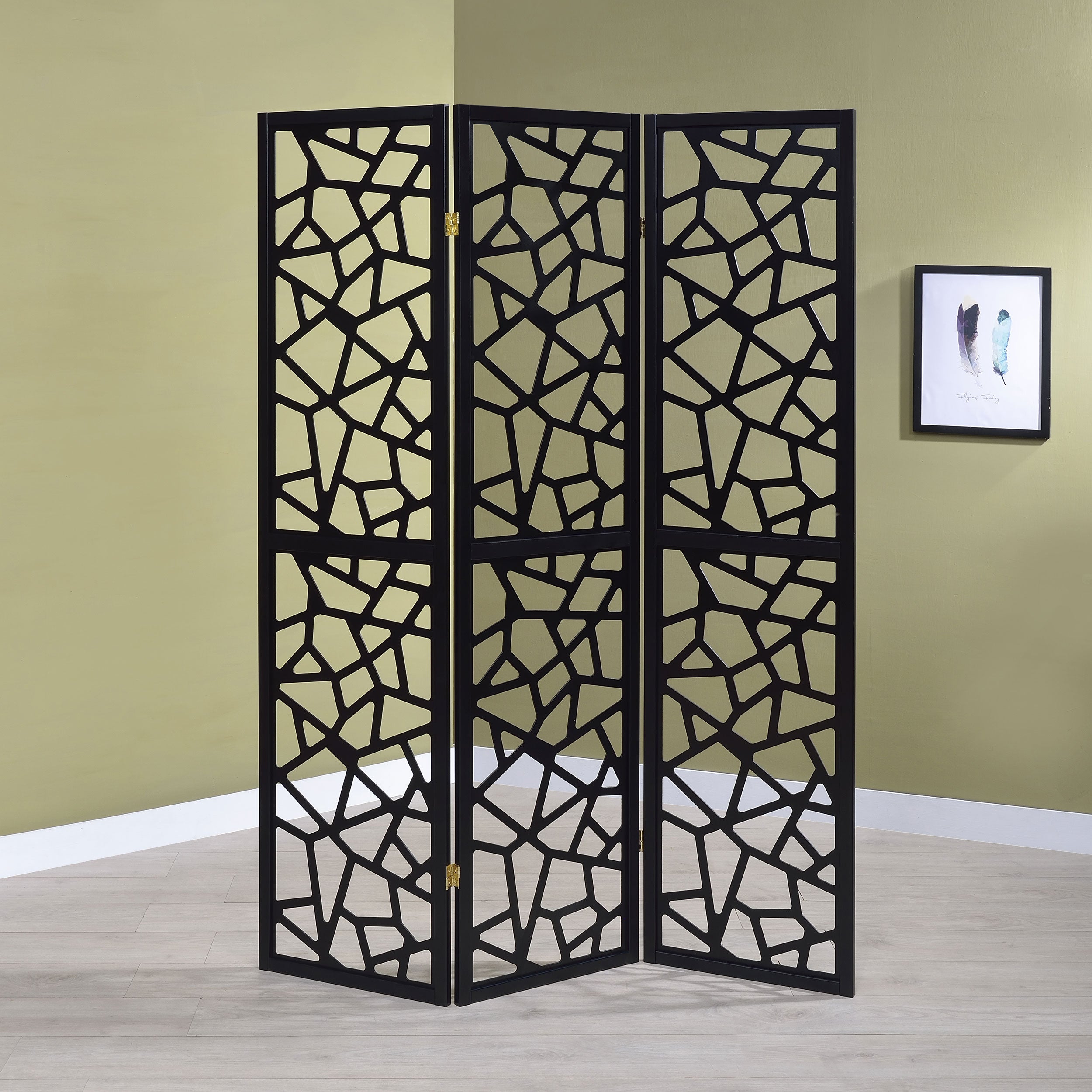 Nailan Three-Panel Room Divider - Romeo & Juliet Furniture (Warren,MI)