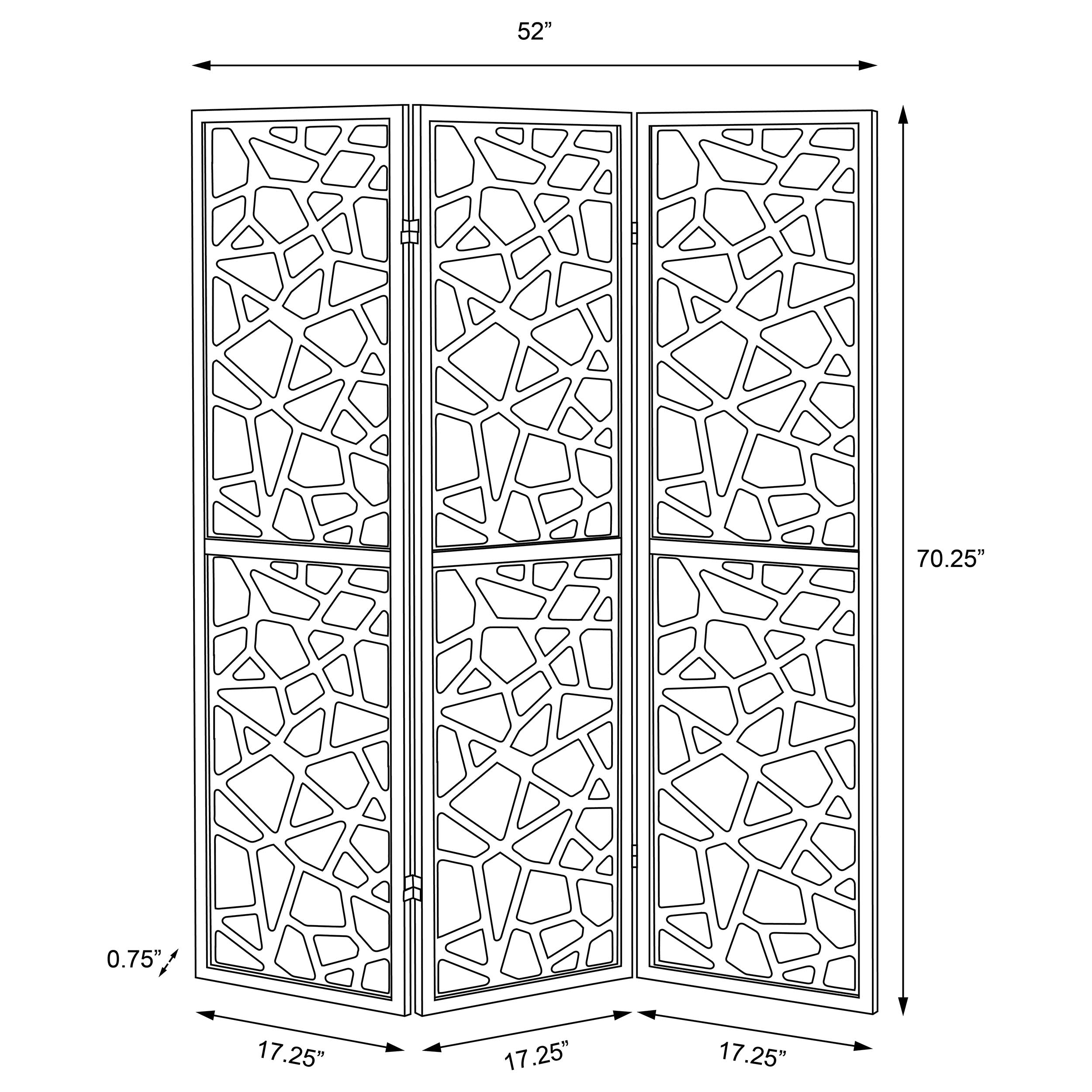 Nailan Three-Panel Room Divider - Romeo & Juliet Furniture (Warren,MI)