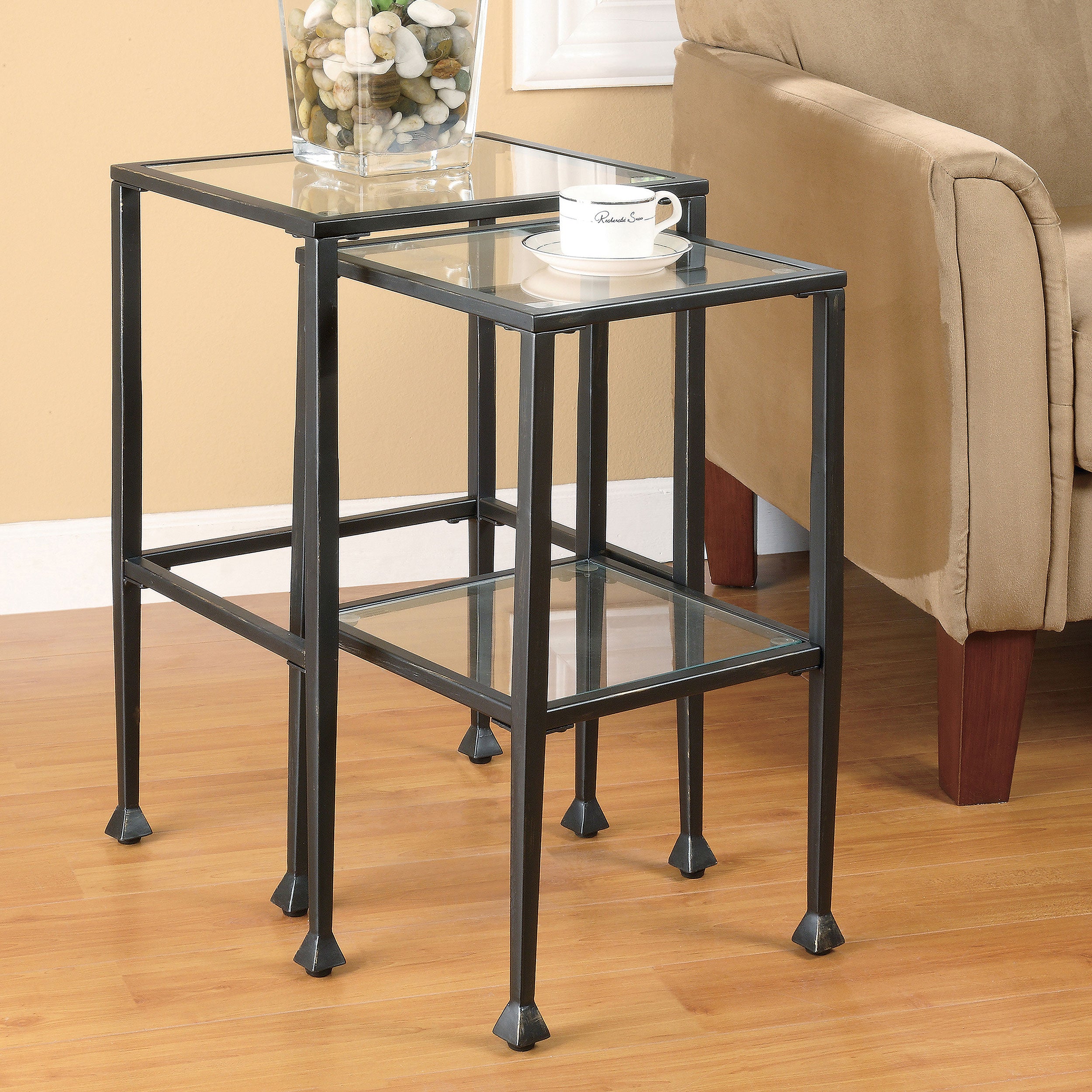 Leilani Nesting Table Set - Romeo & Juliet Furniture (Warren,MI)