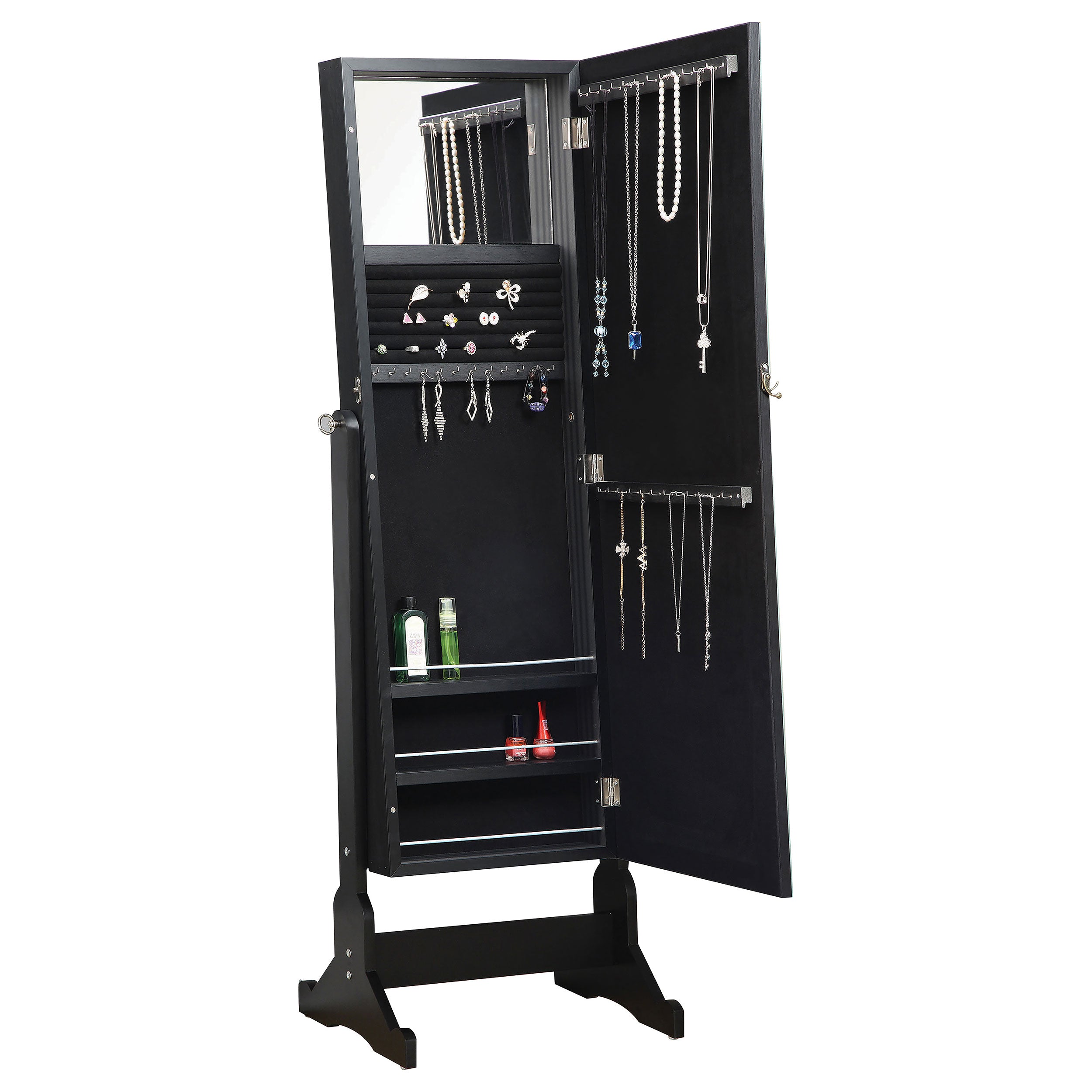 Cortez Jewelry Cheval Mirror - Romeo & Juliet Furniture (Warren,MI)