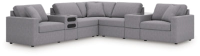 Modmax Balanced Sectional with Audio and Storage Consoles - Romeo & Juliet Furniture (Warren,MI)