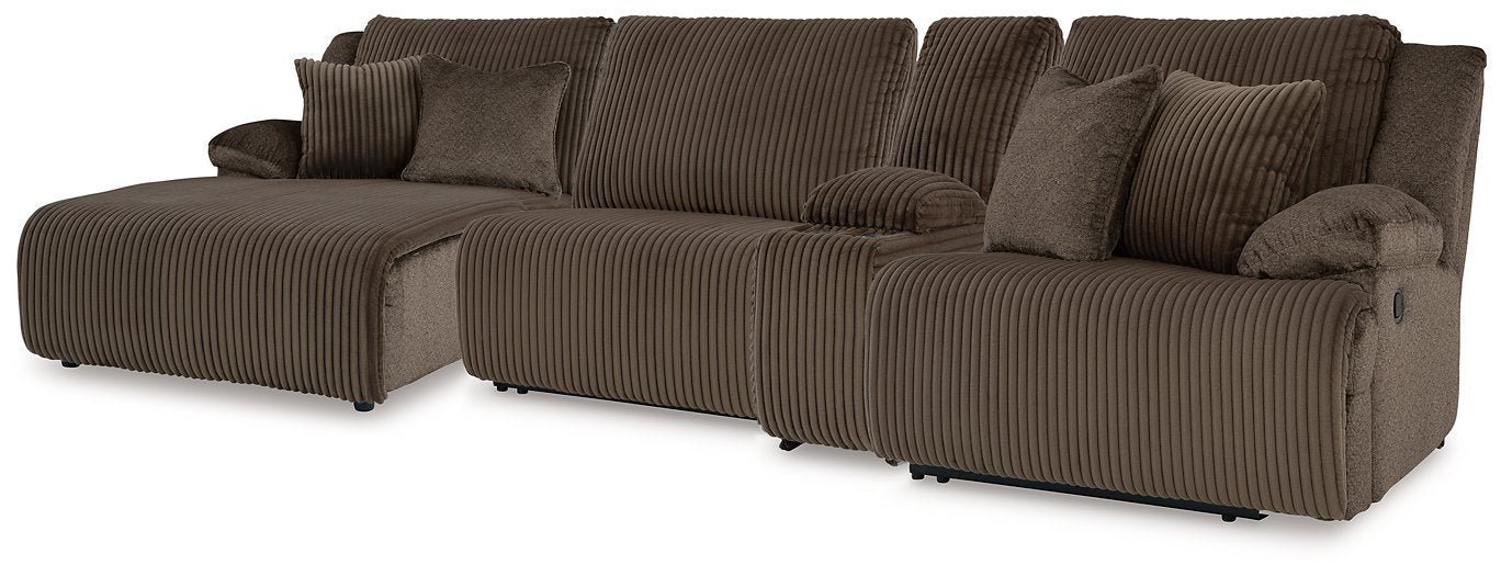 Top Tier Reclining Sectional with Chaise - Romeo & Juliet Furniture (Warren,MI)