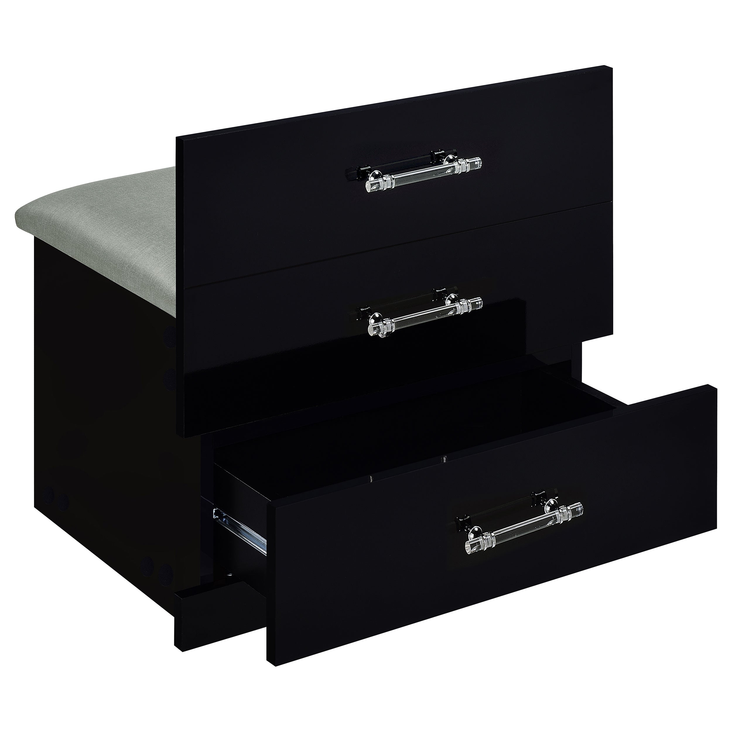 Danbury Makeup Vanity Table with LED Mirror and Stool