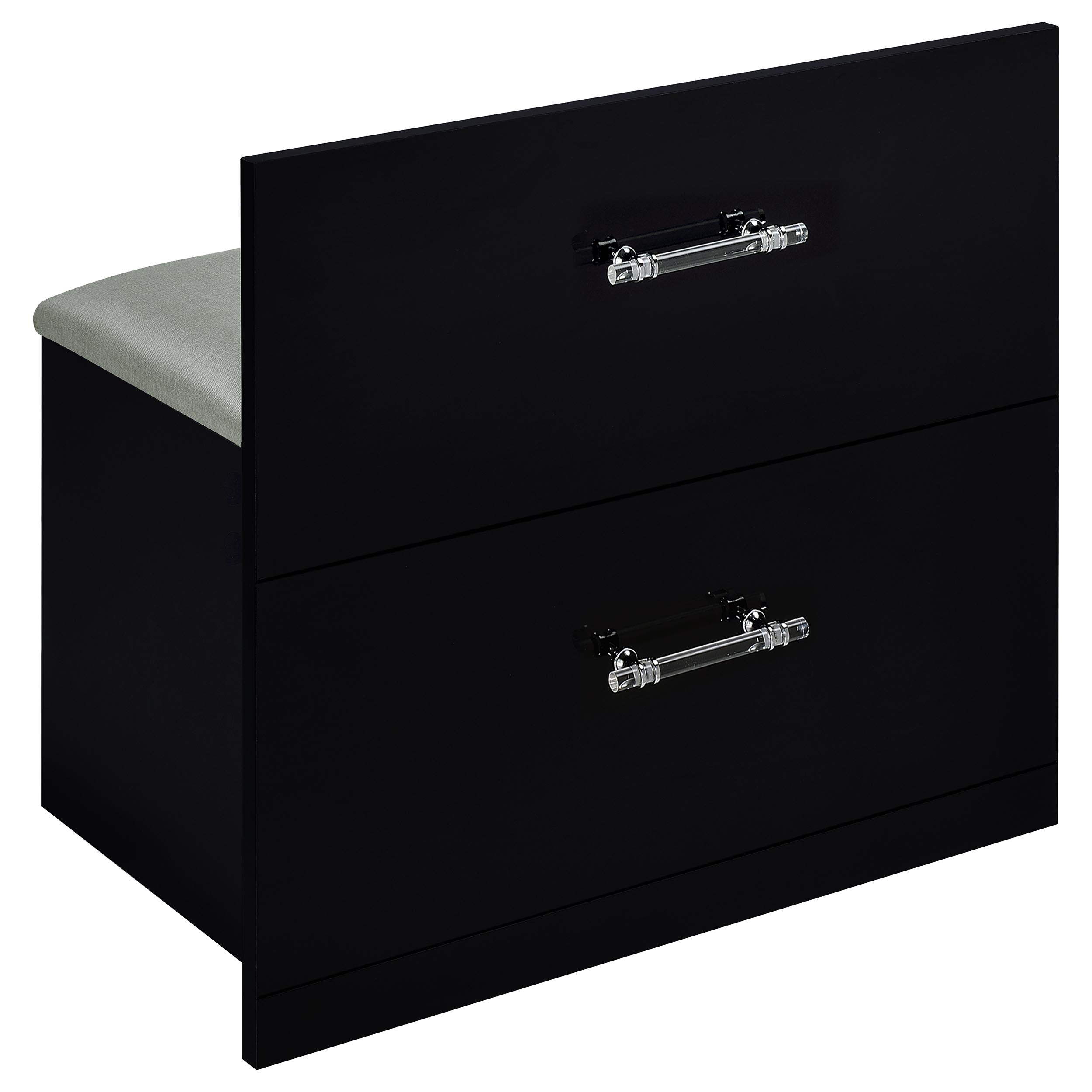 Flora Makeup Vanity Table with LED Mirror and Stool