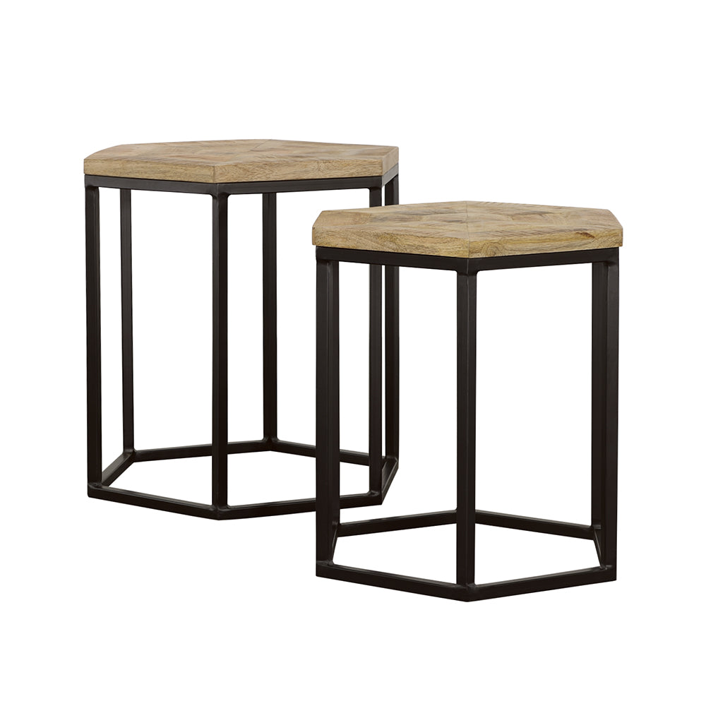 Adger Nesting Table Set - Romeo & Juliet Furniture (Warren,MI)