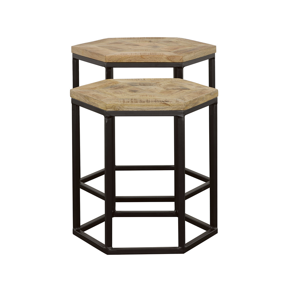 Adger Nesting Table Set - Romeo & Juliet Furniture (Warren,MI)
