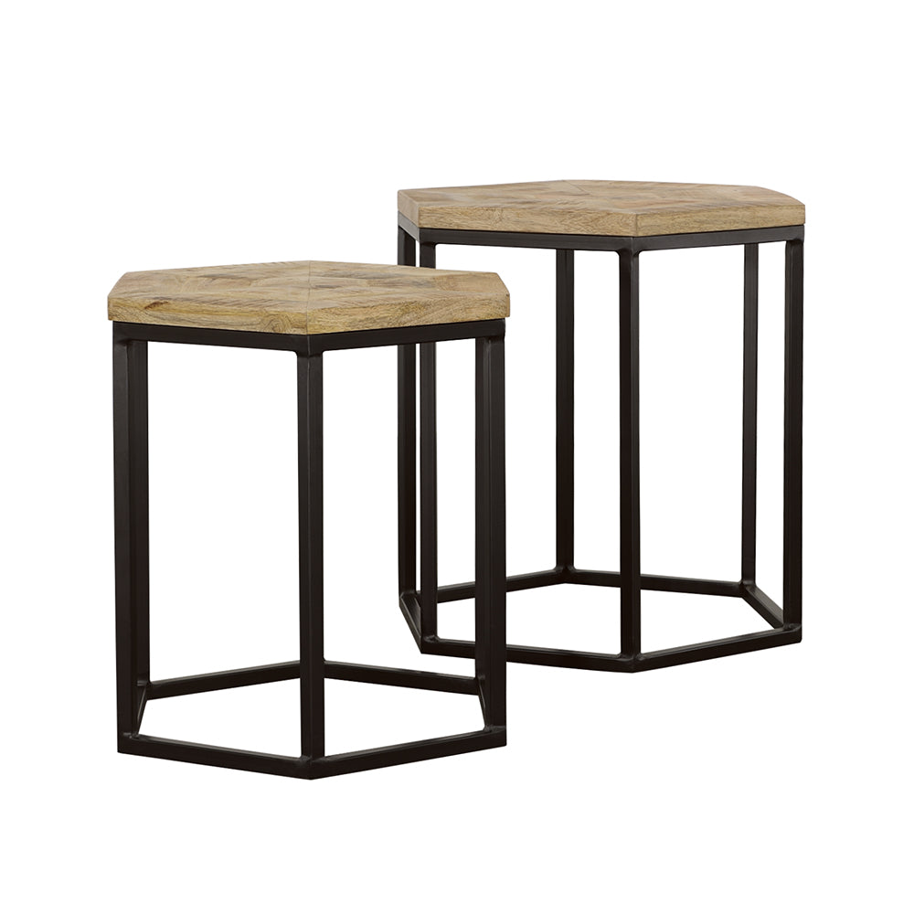 Adger Nesting Table Set - Romeo & Juliet Furniture (Warren,MI)