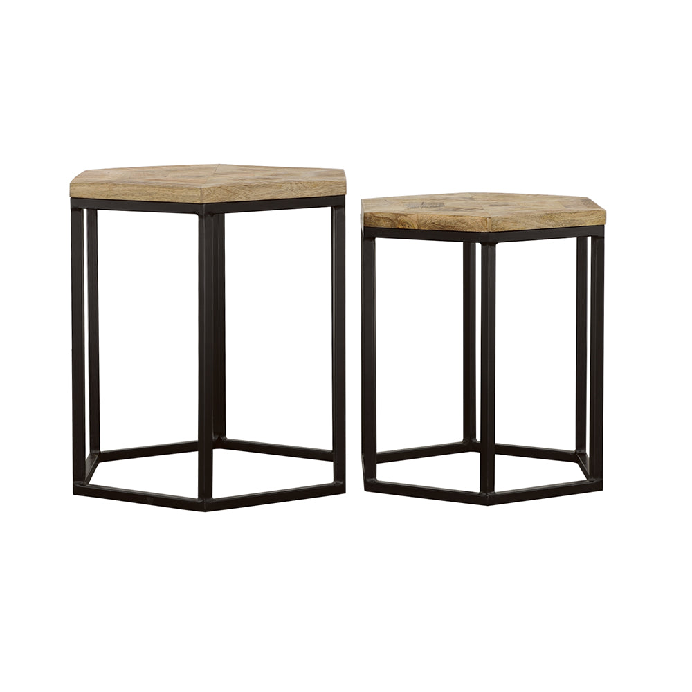 Adger Nesting Table Set - Romeo & Juliet Furniture (Warren,MI)