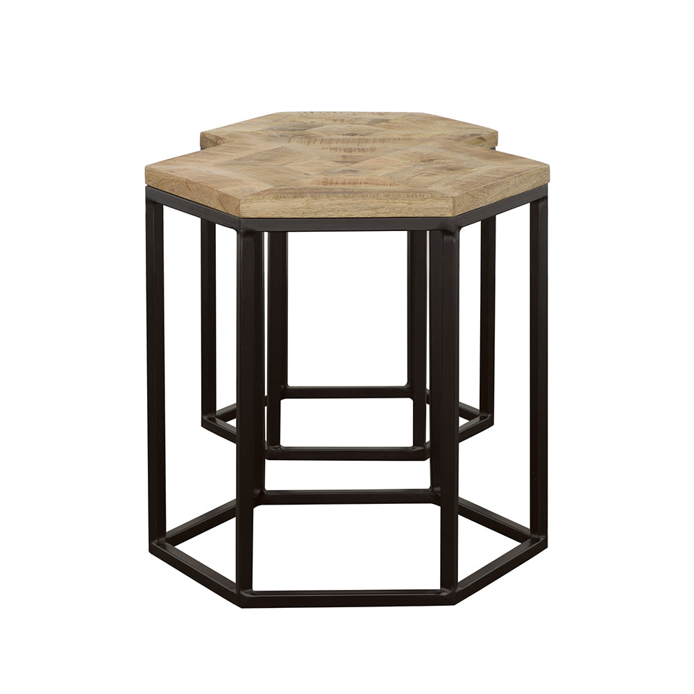 Adger Nesting Table Set - Romeo & Juliet Furniture (Warren,MI)