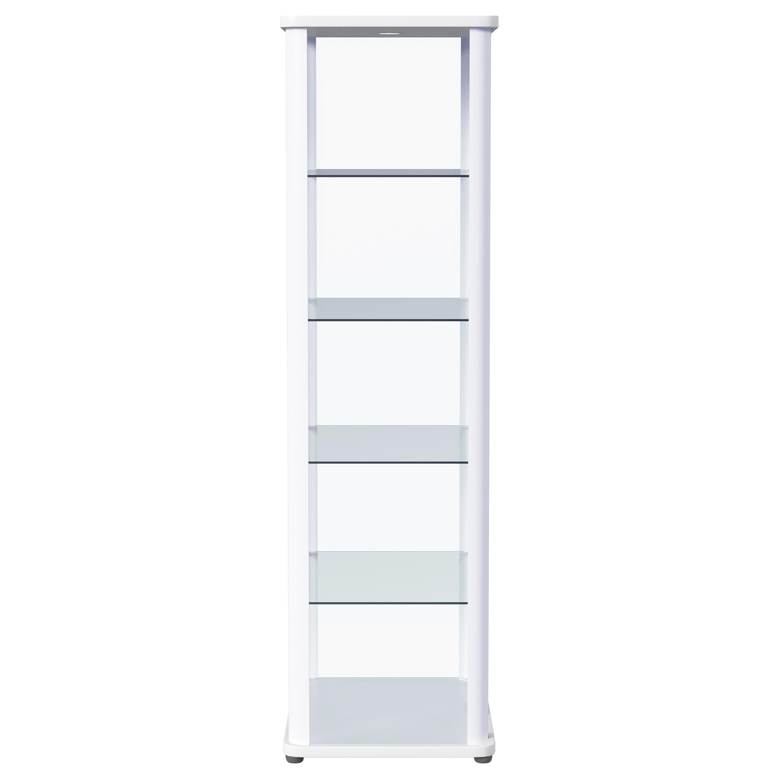 Aero Curio Cabinet with LED Lighting - Romeo & Juliet Furniture (Warren,MI)