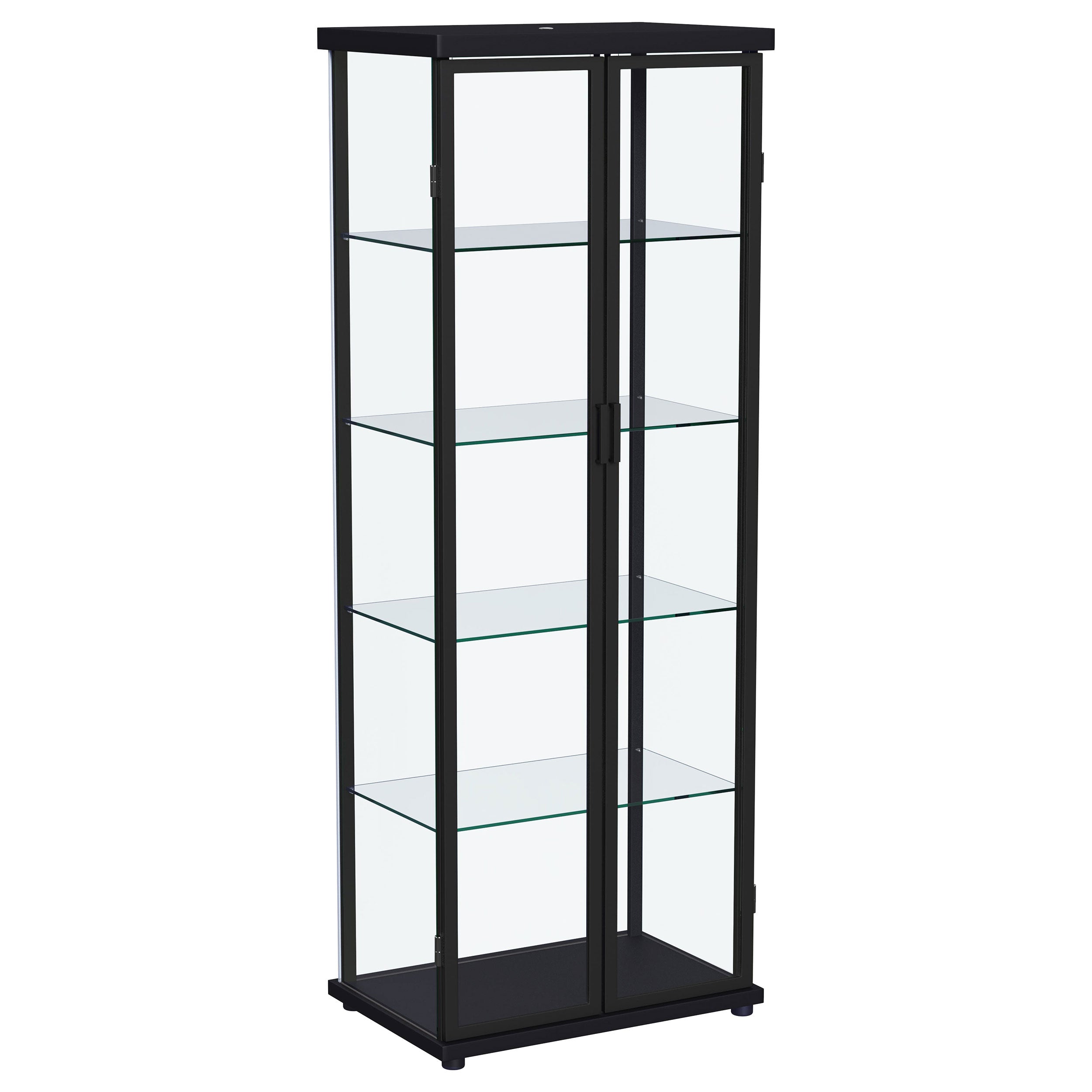 Aero Curio Cabinet with LED Lighting