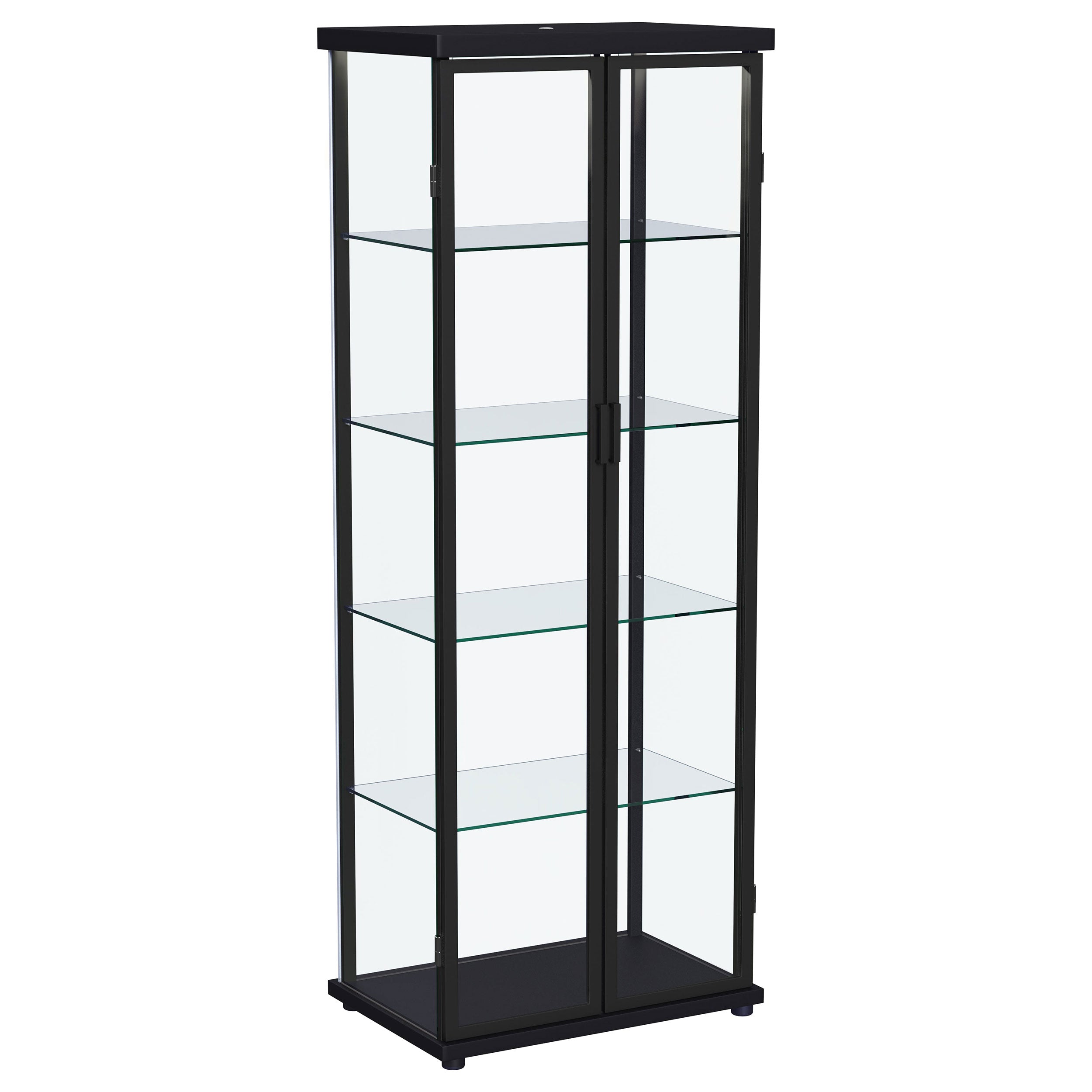 Aero Curio Cabinet with LED Lighting - Romeo & Juliet Furniture (Warren,MI)
