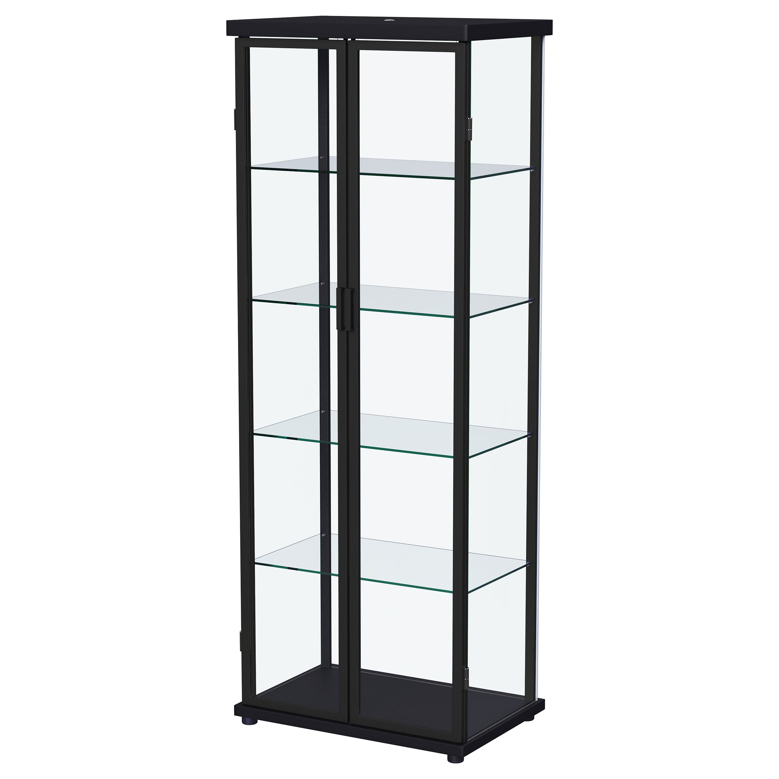 Aero Curio Cabinet with LED Lighting - Romeo & Juliet Furniture (Warren,MI)