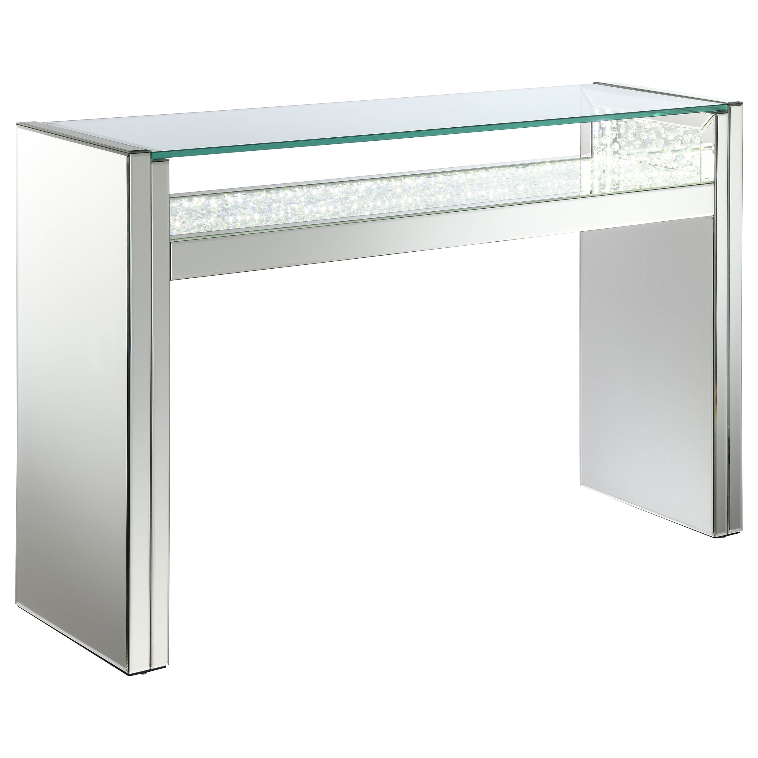 Edna Console Table with LED Lighting - Romeo & Juliet Furniture (Warren,MI)