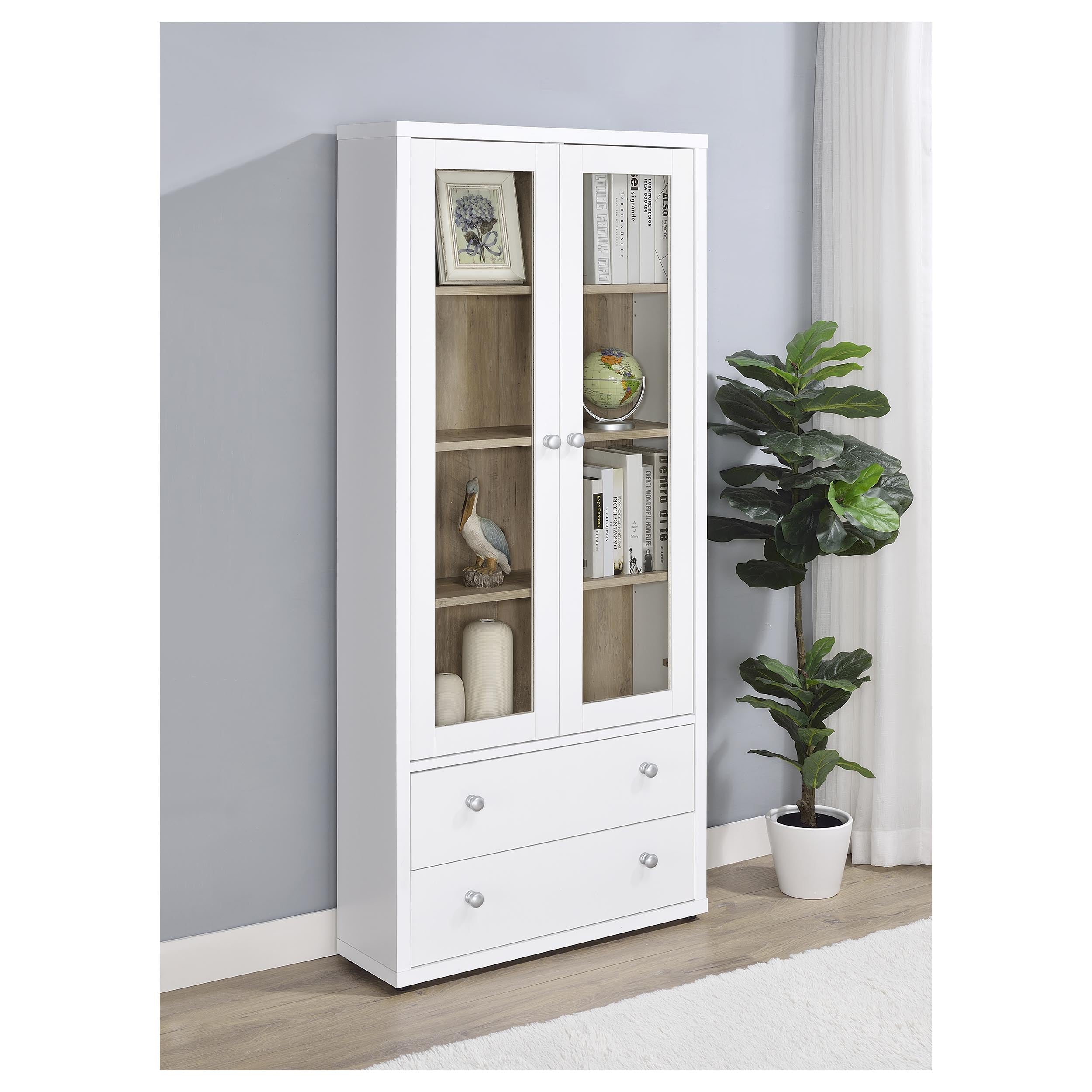 Hawthorne Tall Display Cabinet - Romeo & Juliet Furniture (Warren,MI)