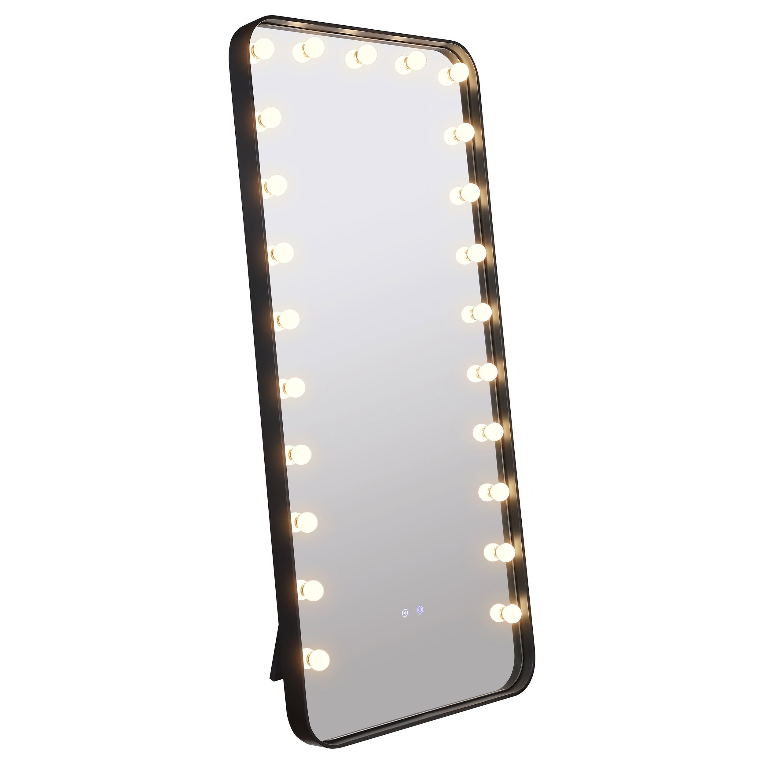 Canton Standing Mirror with LED Lighting and Bluetooth Speaker - Romeo & Juliet Furniture (Warren,MI)