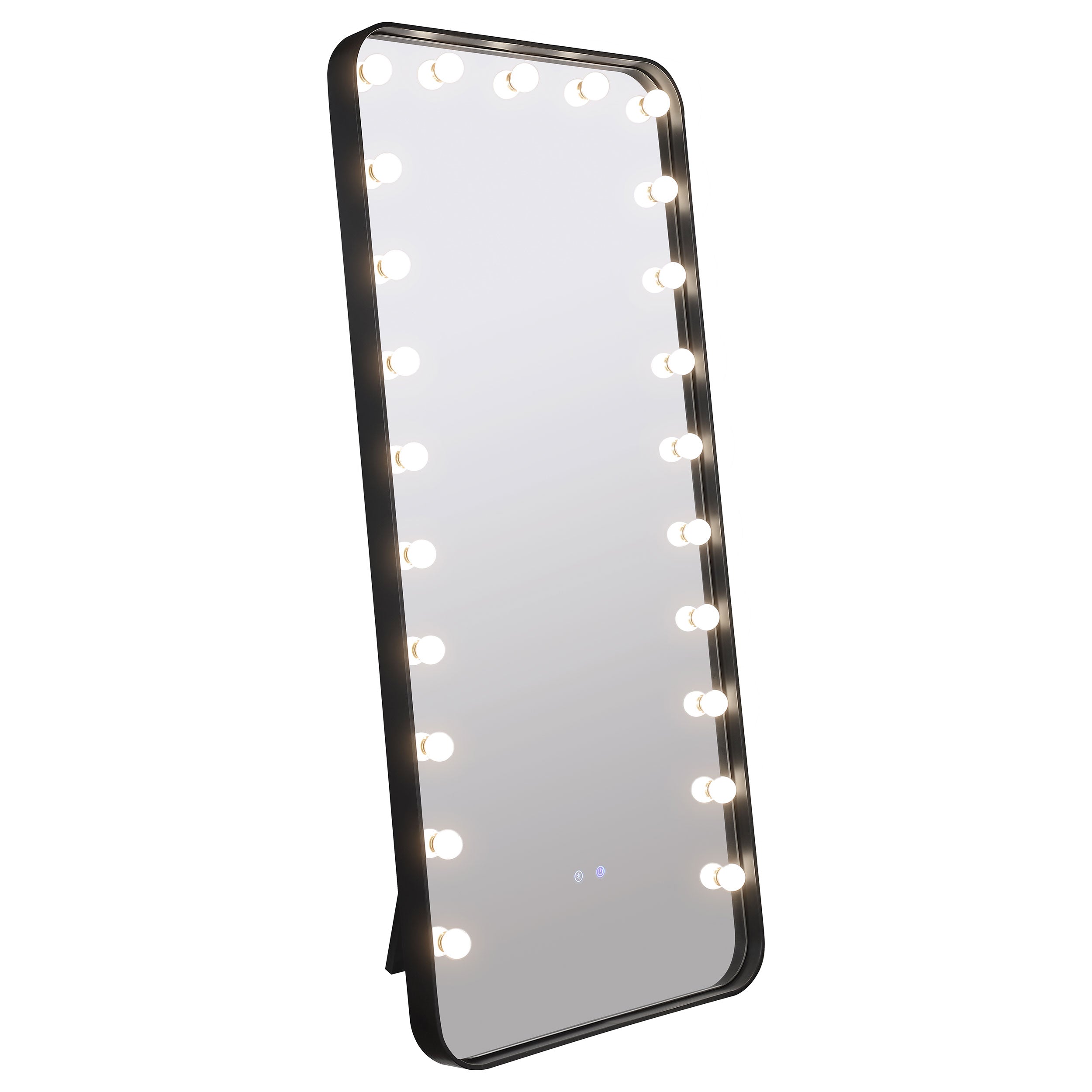 Canton Standing Mirror with LED Lighting and Bluetooth Speaker - Romeo & Juliet Furniture (Warren,MI)