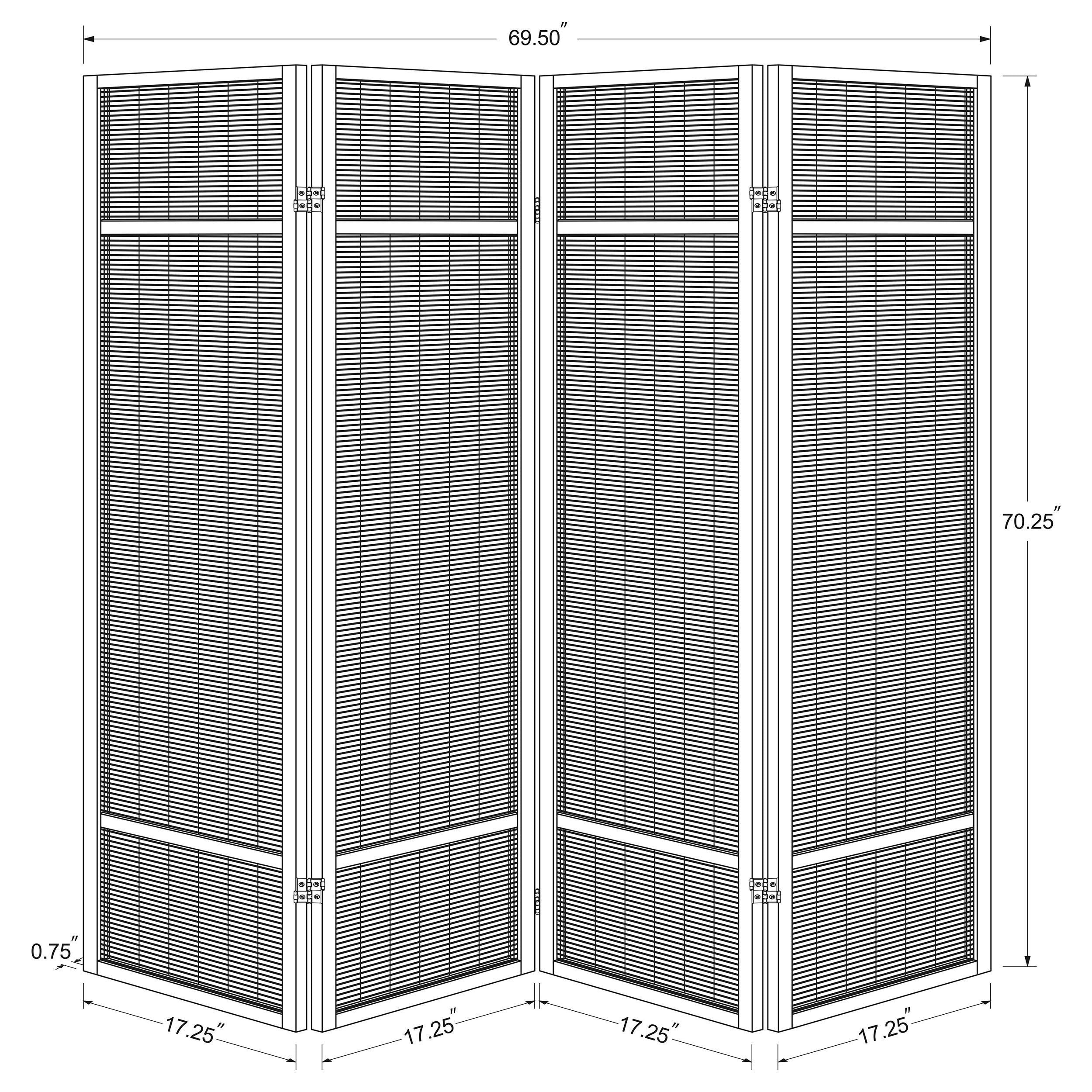 Pearce Four-Panel Room Divider - Romeo & Juliet Furniture (Warren,MI)