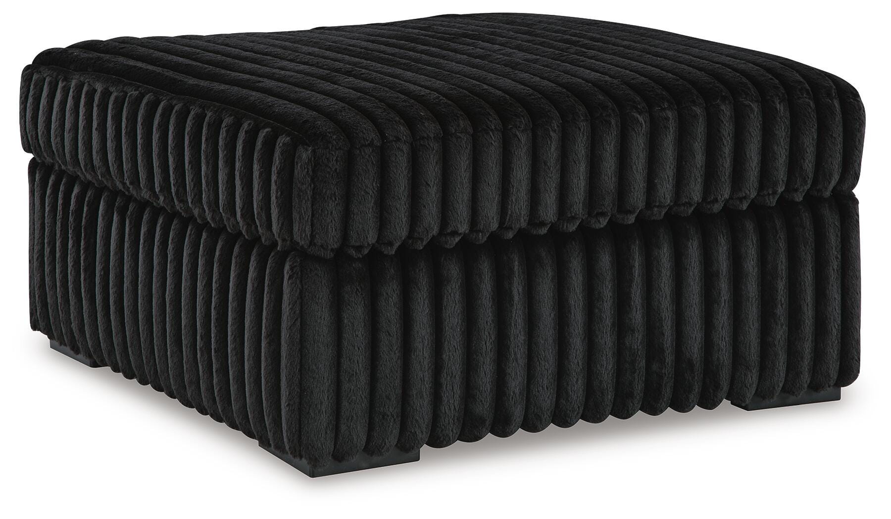 Midnight-Madness Oversized Accent Ottoman - Romeo & Juliet Furniture (Warren,MI)