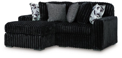 Midnight-Madness Sectional with Chaise - Romeo & Juliet Furniture (Warren,MI)
