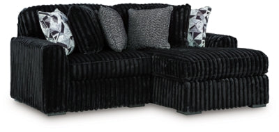 Midnight-Madness Sectional with Chaise - Romeo & Juliet Furniture (Warren,MI)