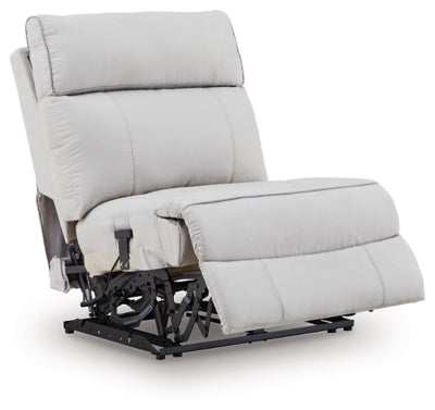Social Pointe Reclining Sectional with Storage Consoles - Romeo & Juliet Furniture (Warren,MI)