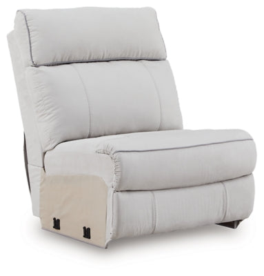 Social Pointe Reclining Sectional with Storage Consoles - Romeo & Juliet Furniture (Warren,MI)