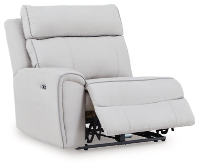 Social Pointe Reclining Sectional with Storage Consoles - Romeo & Juliet Furniture (Warren,MI)