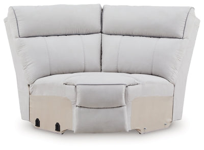 Social Pointe Reclining Sectional with Storage Consoles - Romeo & Juliet Furniture (Warren,MI)