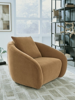 Yahya Swivel Accent Chair - Romeo & Juliet Furniture (Warren,MI)
