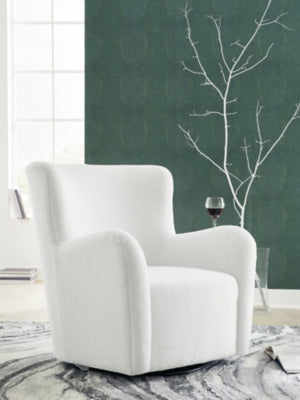 Rowenburg Swivel Glider Accent Chair - Romeo & Juliet Furniture (Warren,MI)