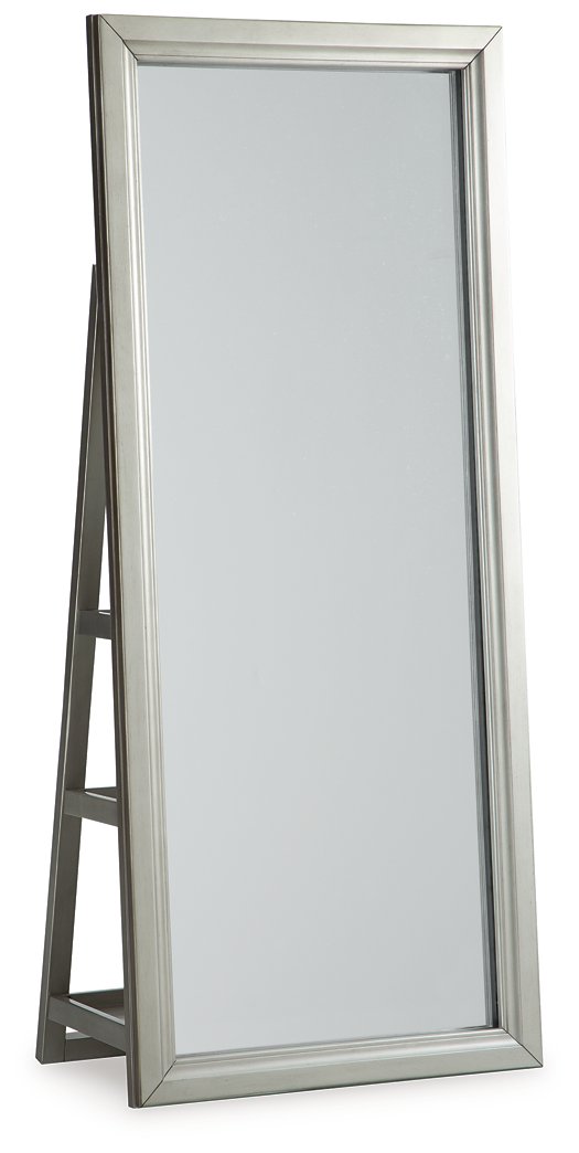 Evesen Floor Standing Mirror/Storage - Romeo & Juliet Furniture (Warren,MI)