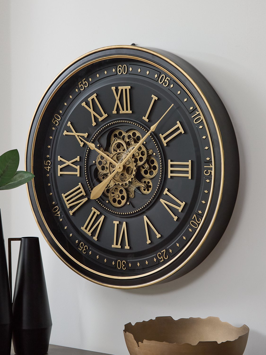 Dairton Wall Clock - Romeo & Juliet Furniture (Warren,MI)