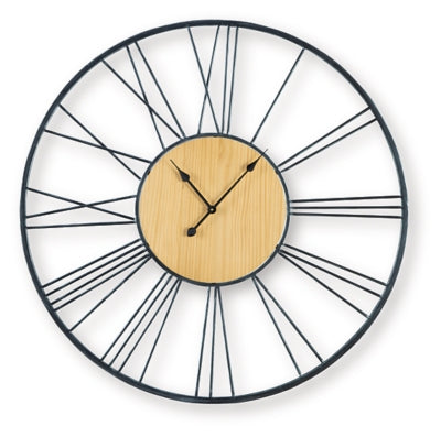 Brockett Wall Clock - Romeo & Juliet Furniture (Warren,MI)