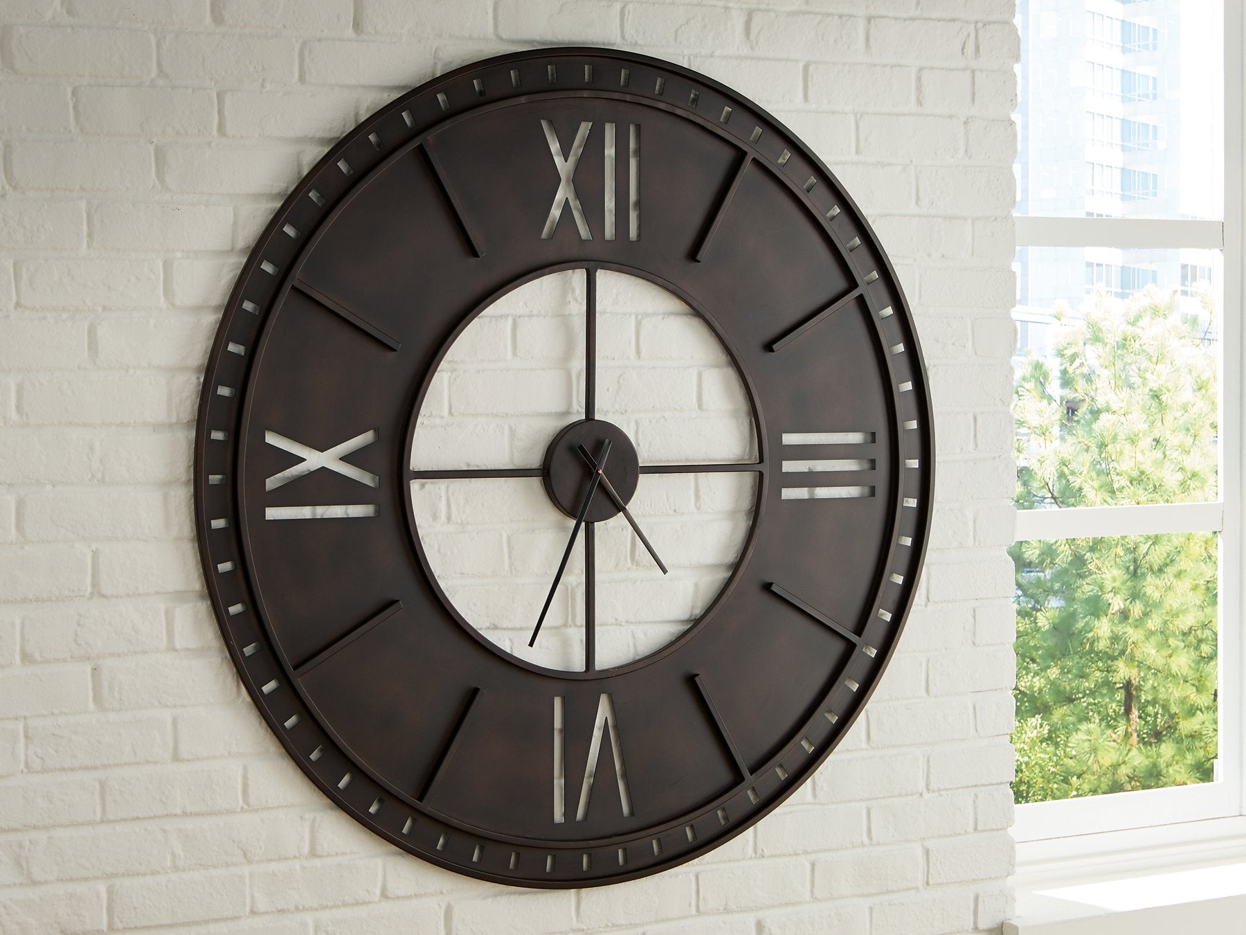 Lytle Wall Clock - Romeo & Juliet Furniture (Warren,MI)