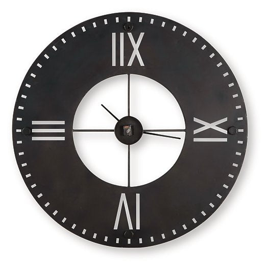 Lytle Wall Clock - Romeo & Juliet Furniture (Warren,MI)