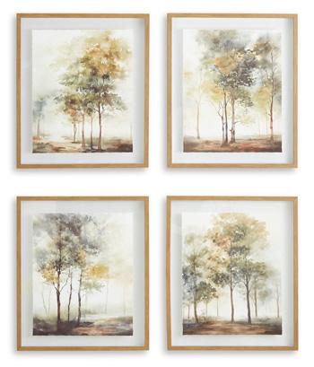 Bryneford Wall Art (Set of 4) - Romeo & Juliet Furniture (Warren,MI)