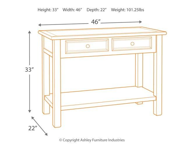 Bolanburg Sofa/Console Table - Romeo & Juliet Furniture (Warren,MI)