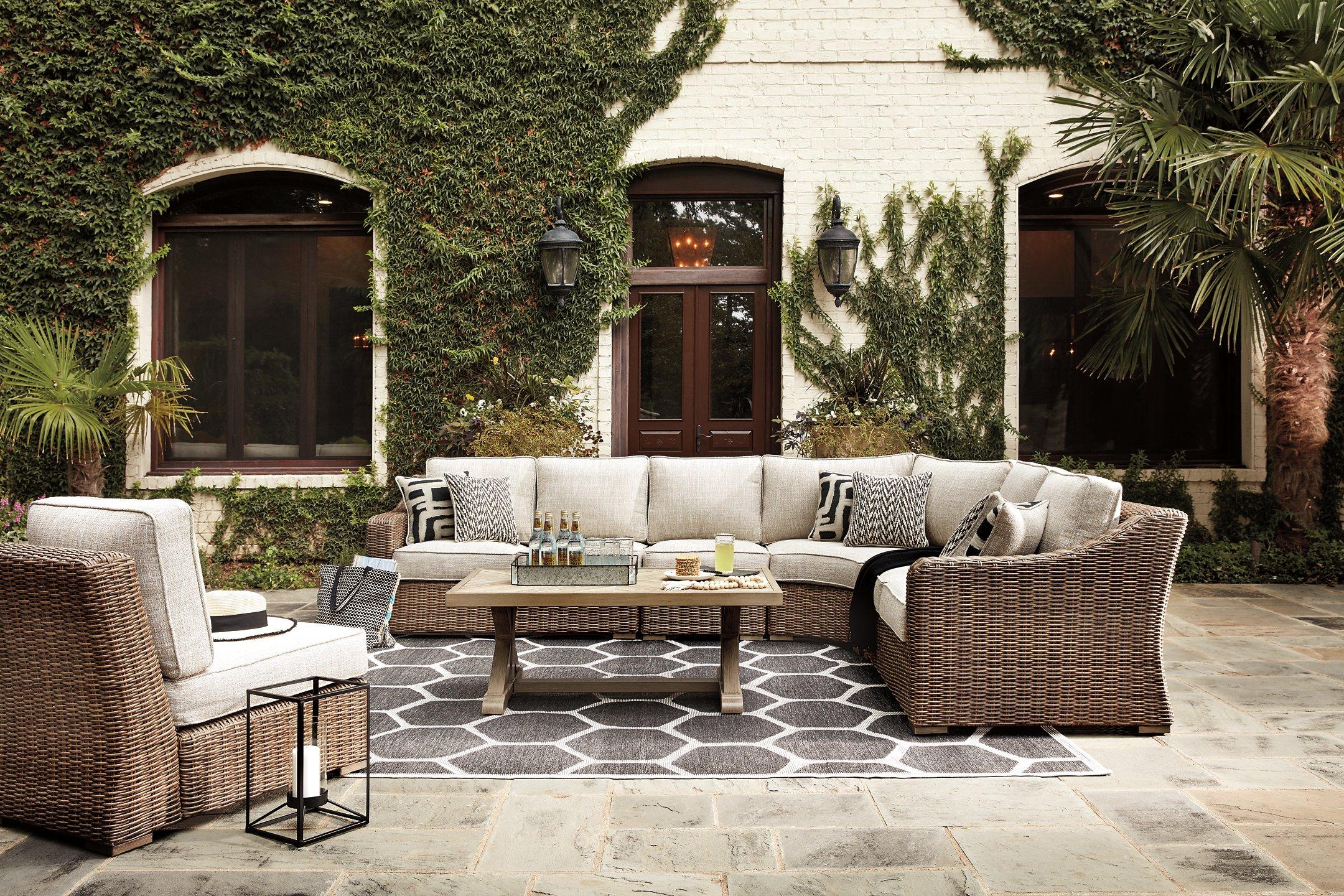 Beachcroft Outdoor Seating Set - Romeo & Juliet Furniture (Warren,MI)
