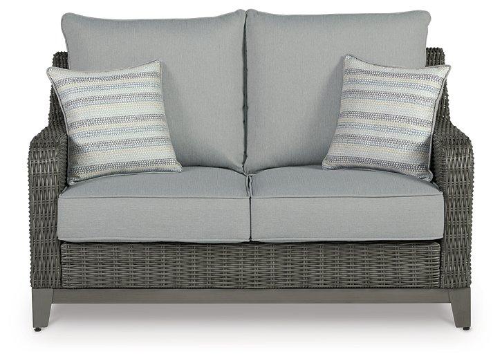 Elite Park Outdoor Loveseat with Cushion - Romeo & Juliet Furniture (Warren,MI)