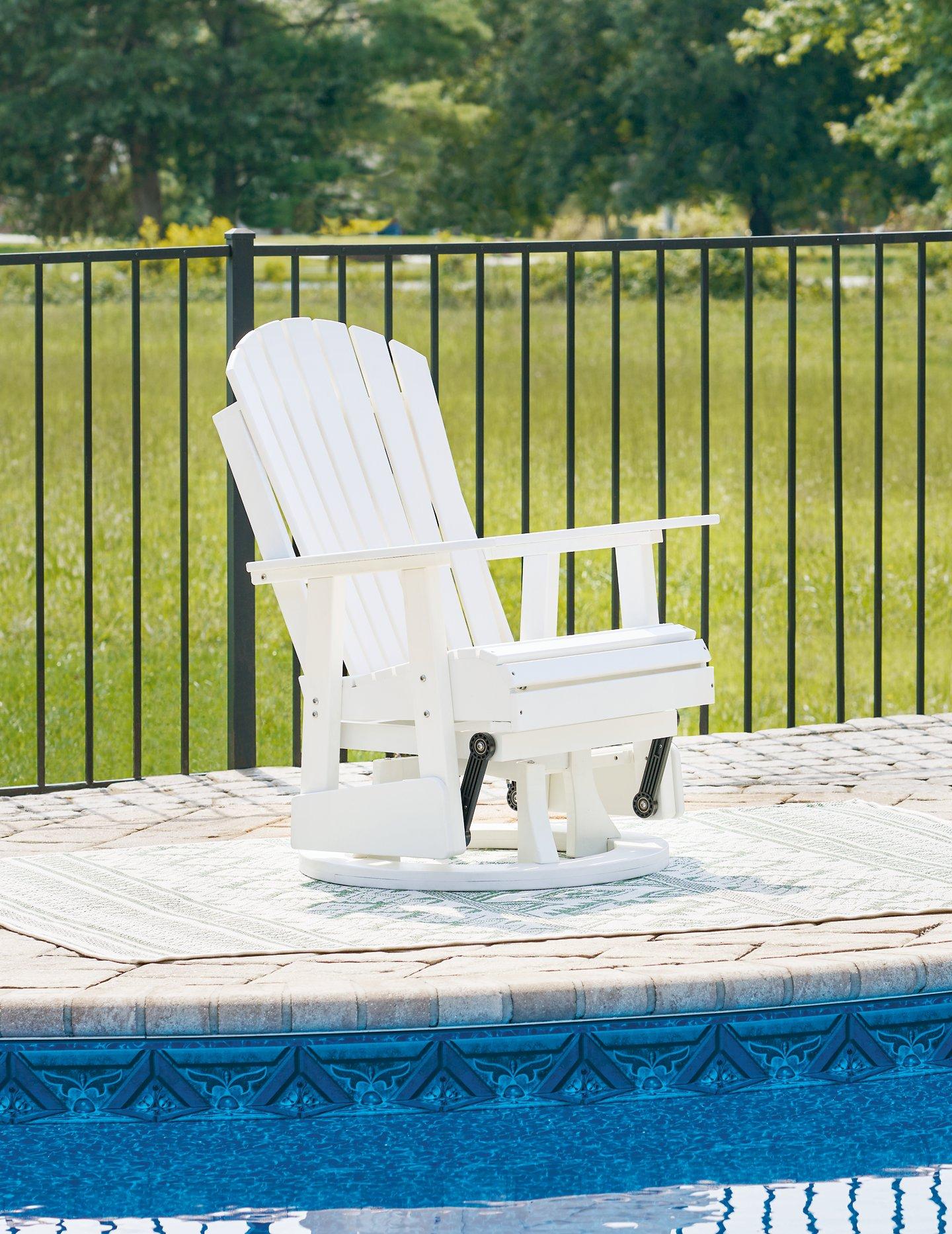 Hyland wave Outdoor Swivel Glider Chair - Romeo & Juliet Furniture (Warren,MI)