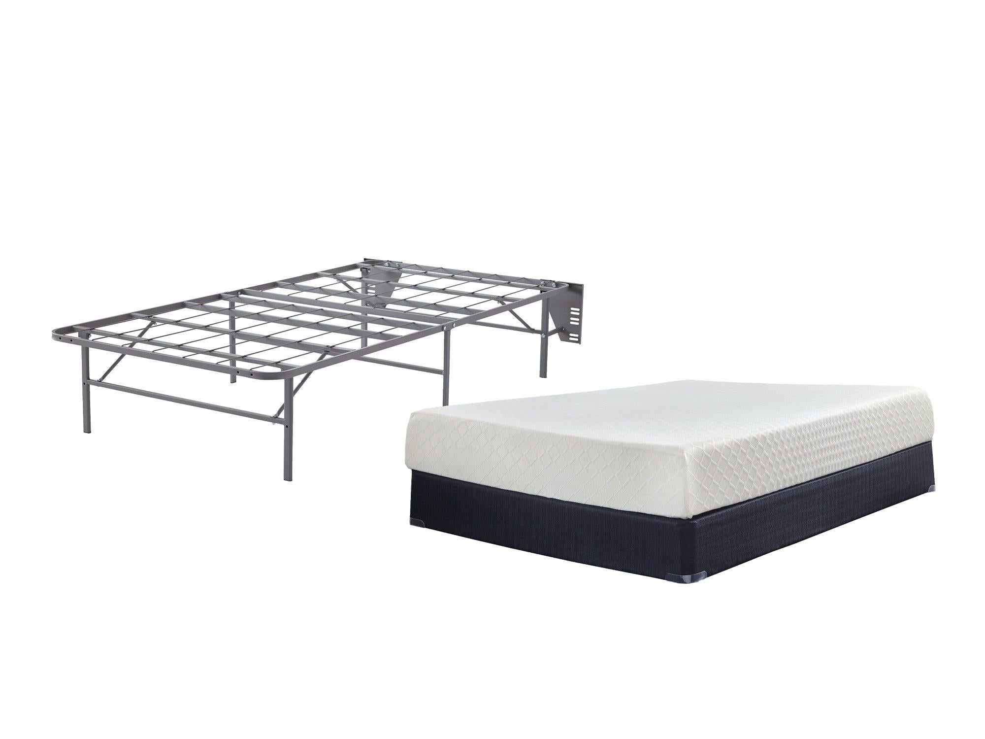 10 Inch Chime Memory Foam Mattress Set - Romeo & Juliet Furniture (Warren,MI)