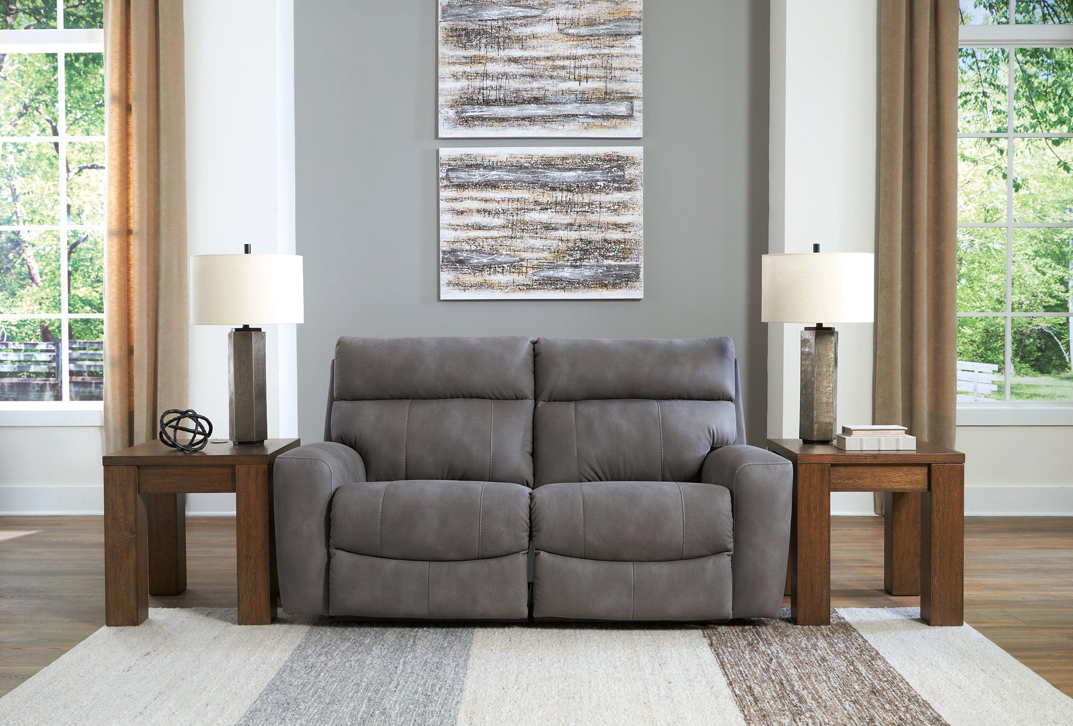 Next-Gen DuraPella Power Reclining Sectional Loveseat - Romeo & Juliet Furniture (Warren,MI)